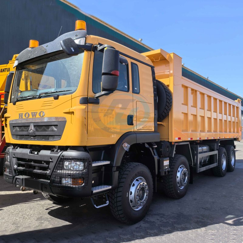 SINOTRUK HOWO TX 8X4 371HP DUMP TRUCK With Frame Structure Cargo Box