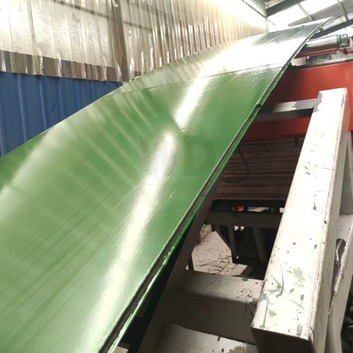 Green PP Plastic Film Faced Plywood Formwork Construction Hardwood Plywood