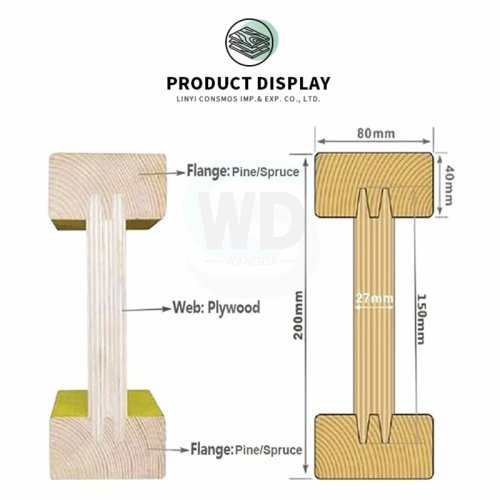 H20 Wood Timber Beam for Construction Formwork Support Made In China