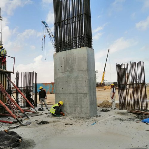 PVC Plastic Capped White Formwork Template for Column Formwork