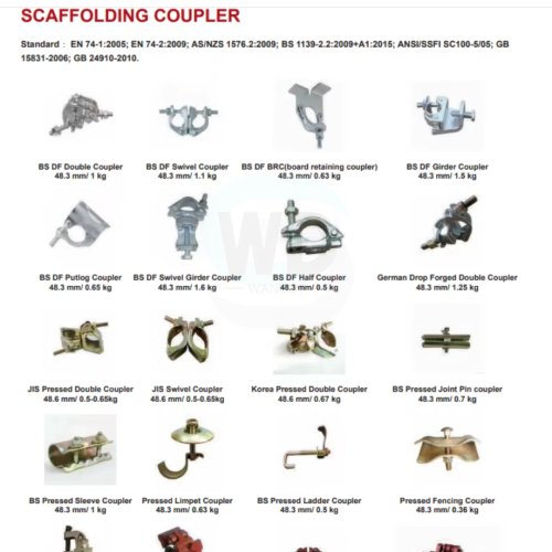 OEM Building Construction Scaffolding Accessories Scaffolding Coupler Shutter Clamps