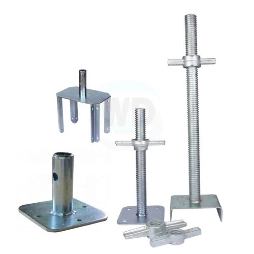 Adjustable Base Jack Head Jack Fork Jack For Scaffolding Construction U Head Screw Jack With Suitable Weight Ladder & Scaffolding Parts