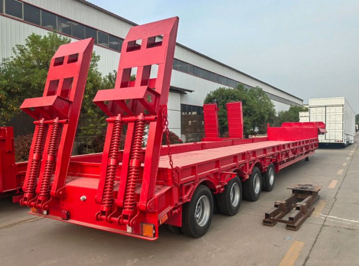 Lowbed Trailer Transport Heavy Machine