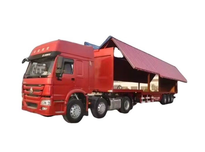  3 axle wingspan van semi trailer