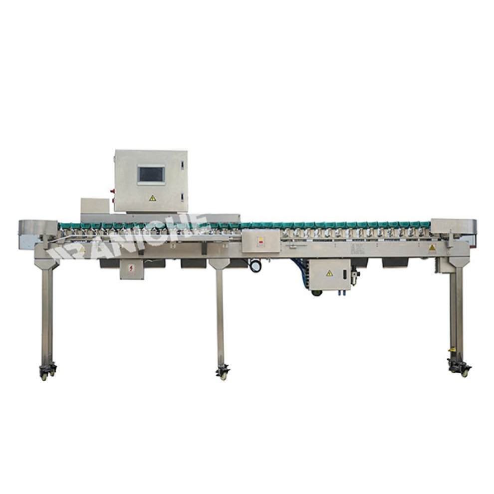 Máquina clasificadora de peso de piezas de corte