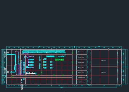 Disposición general de la línea de sacrificio de 5000 aves por hora