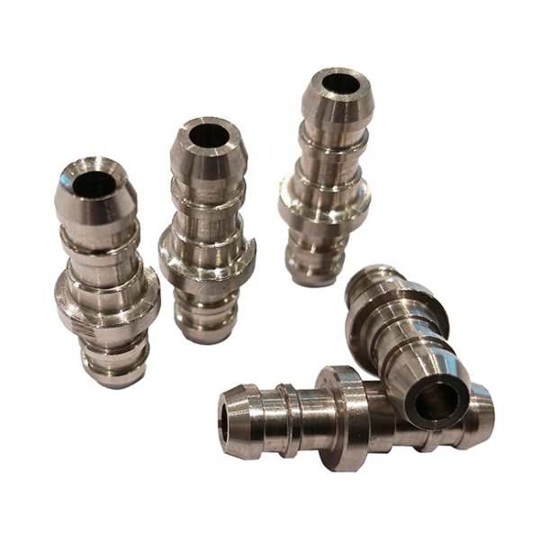 Tubo de conexión neumática de acero inoxidable 304 con procesamiento CNC, conexión macho y hembra