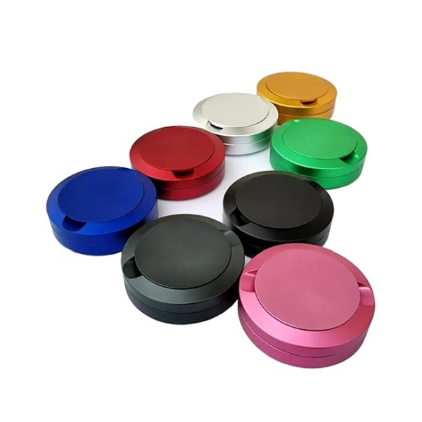 Lata de Snus 3D de aluminio de alta calidad, micromecanizado CNC, para taladrar maquinaria automotriz.