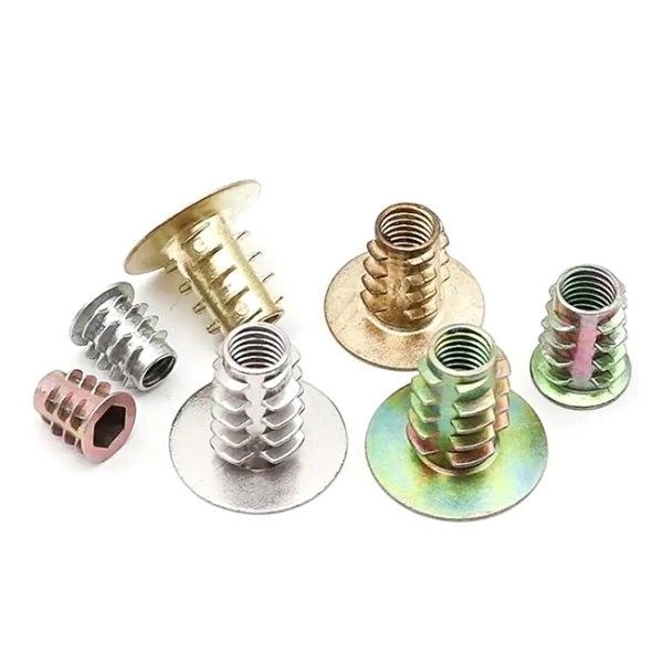 Tuercas trapezoidales para muebles, de aleación de zinc, para M3, M4, M5, M6, M8 y M10, para uso interno y externo. Tuercas dentadas internas y externas.