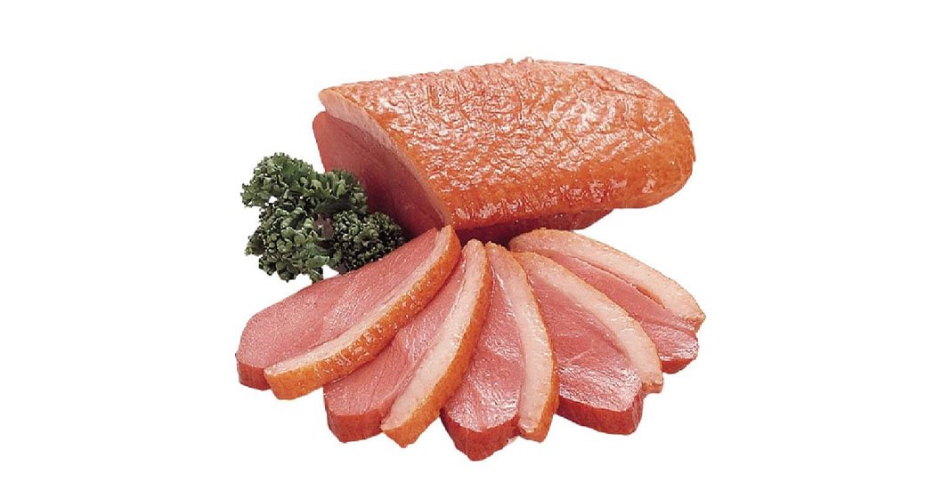 Slices smoked duck breast
