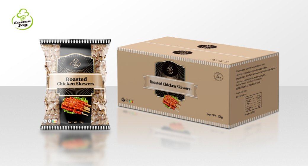 Roasted chicken skewers