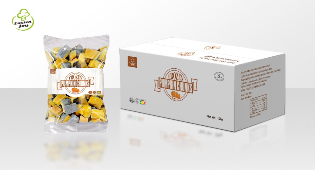 Frozen pumpkin chunks