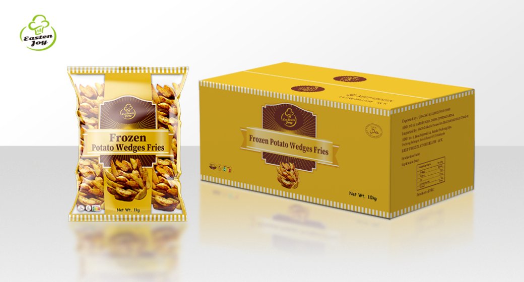 Frozen potato wedges fries