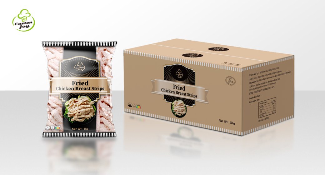 Fried chicken breast strips