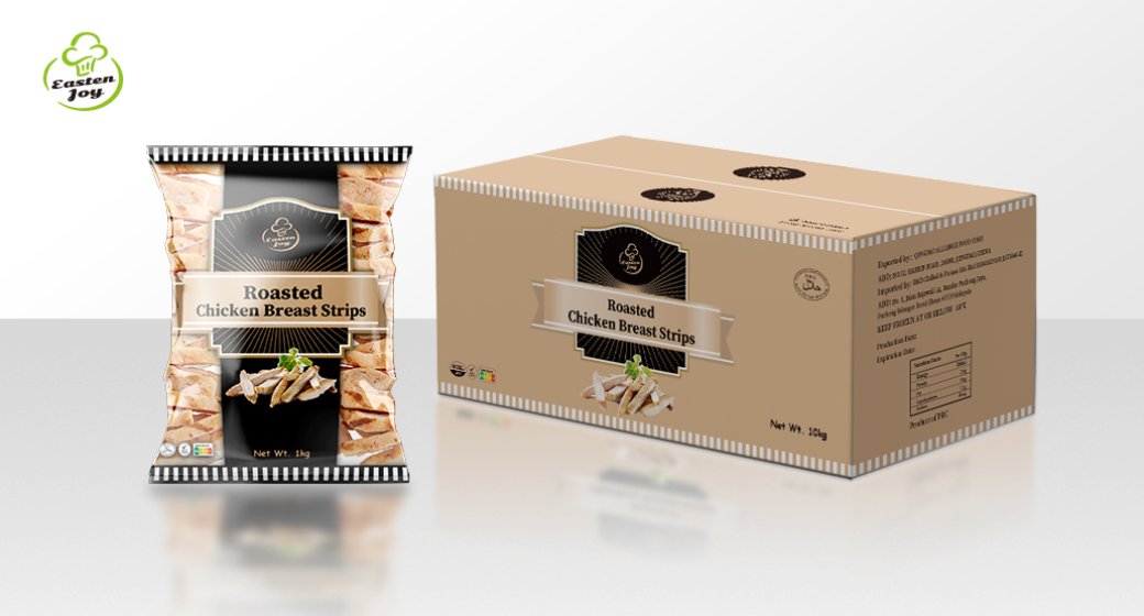 Roasted chicken breast strips