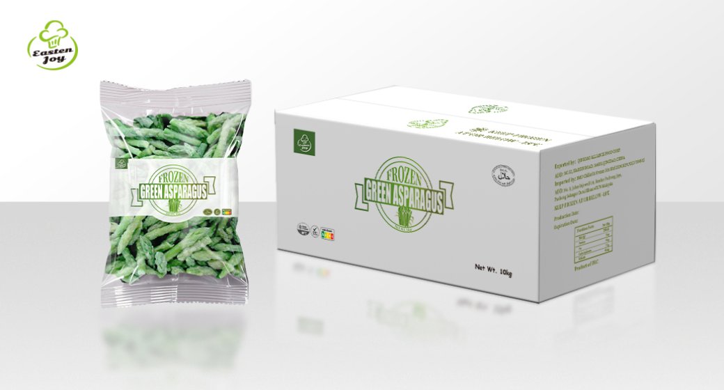 Frozen green asparagus