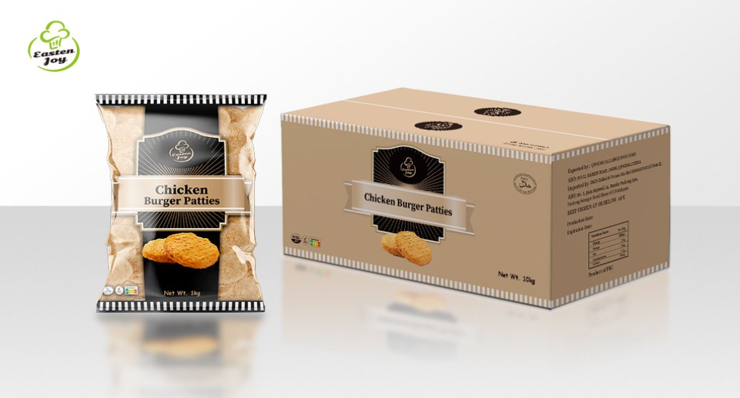 Chicken burger patties