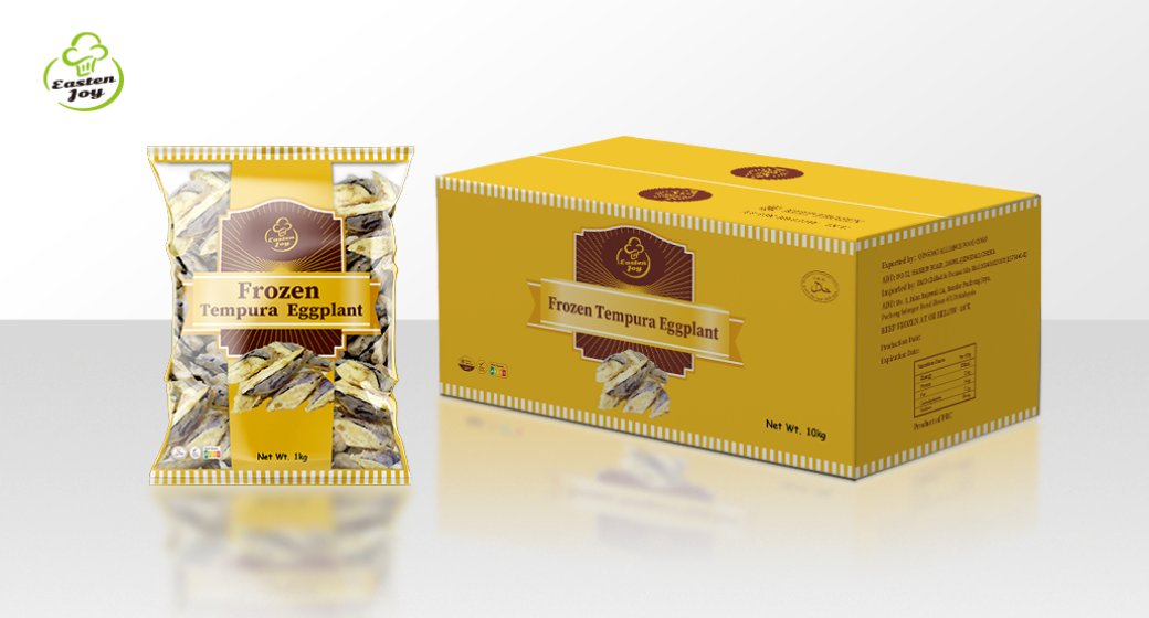 Frozen tempura eggplant