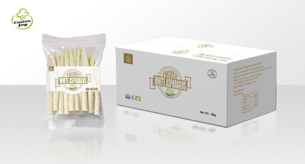 Frozen white asparagus