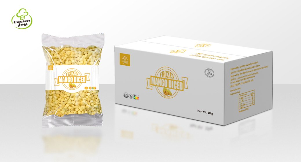 Frozen mango diced