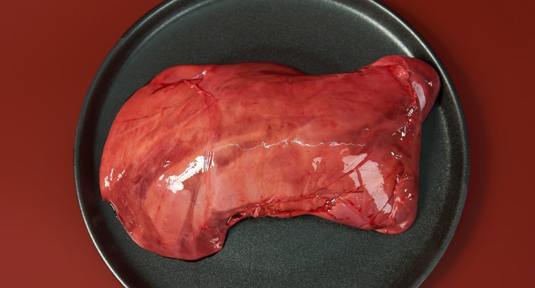 Frozen beef liver