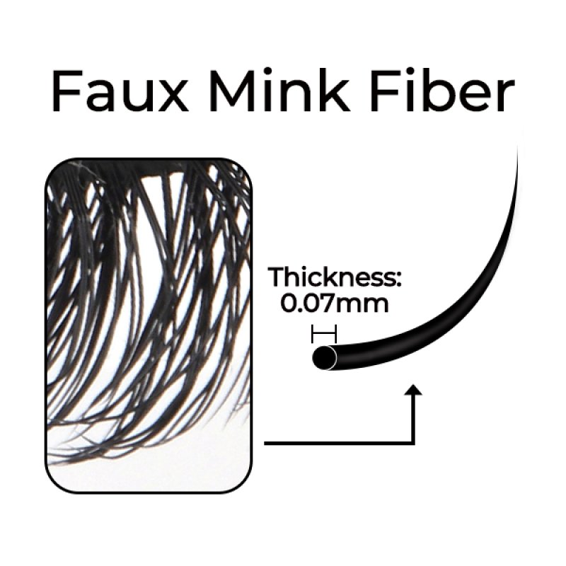 Faux-mink-fiber