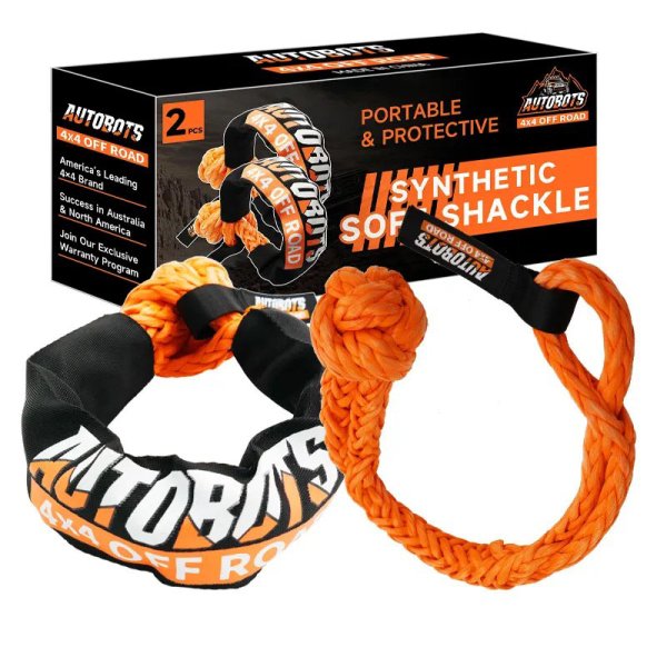 Wholesale Emergency Tools 1/2\" 22inch 3/4\" 24inch Snatch Block Recovery Rope Soft Shackle with Protective Sleeve