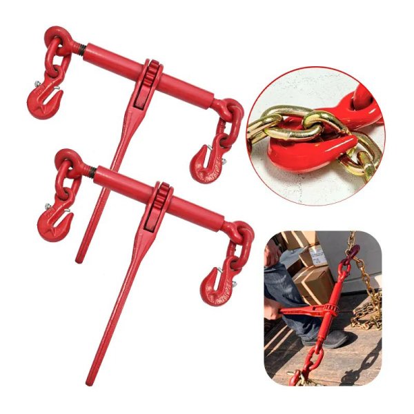 3/8-1/2 wLL9200LBS US Type G80 EN12195-3 Ratchet type load binder grab hook for Handle Lock Binding G70 Chains