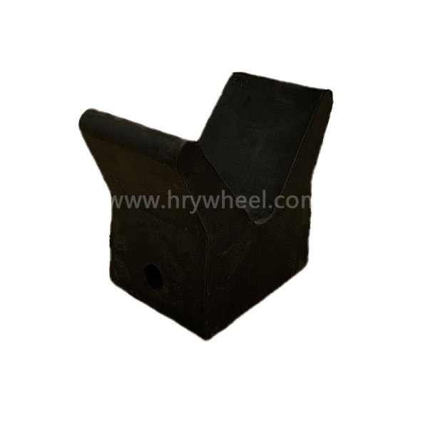 V-Shaped Boat Elevated Front Support Rubber Manufacturers Spot Wholesale Yacht Motorboat Trailer Parts