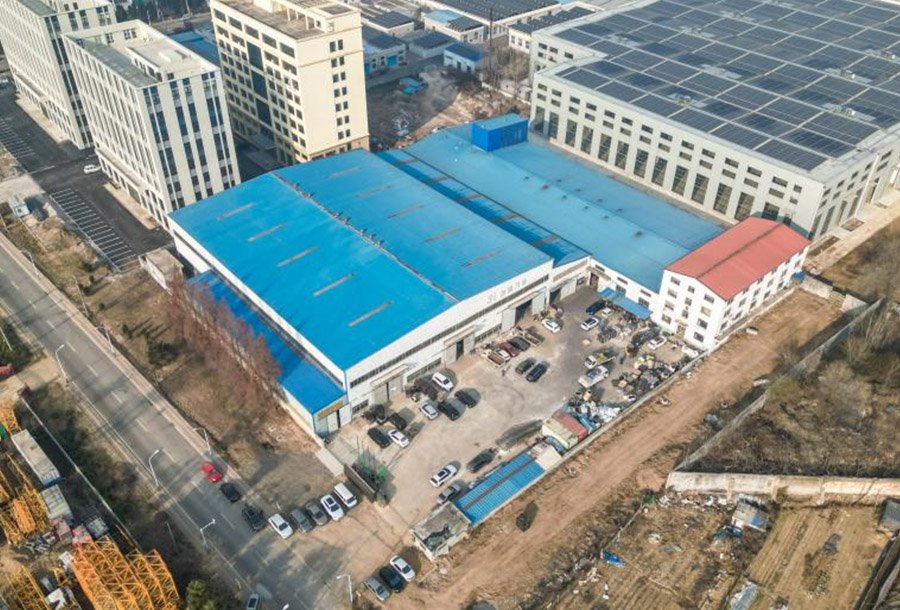 Panoramic shot of the factory