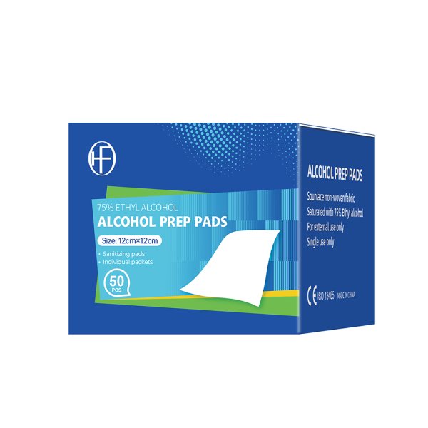 Alcohol prep peds-Ethyl alcohol 12x12cm