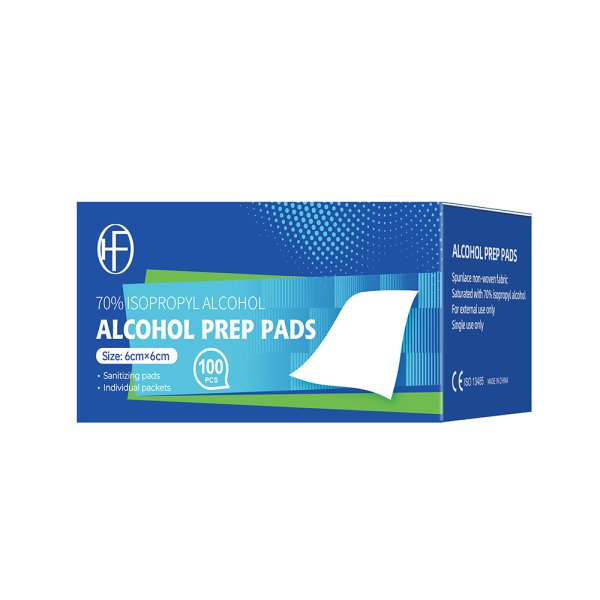 Alcohol prep peds-Isopropyl alcohol 6x6cm