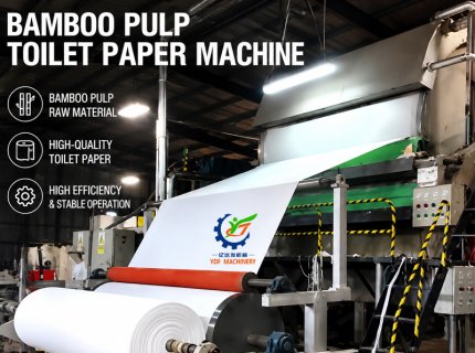 Virgin Bamboo Pulp Toilet Paper Roll Making Machine