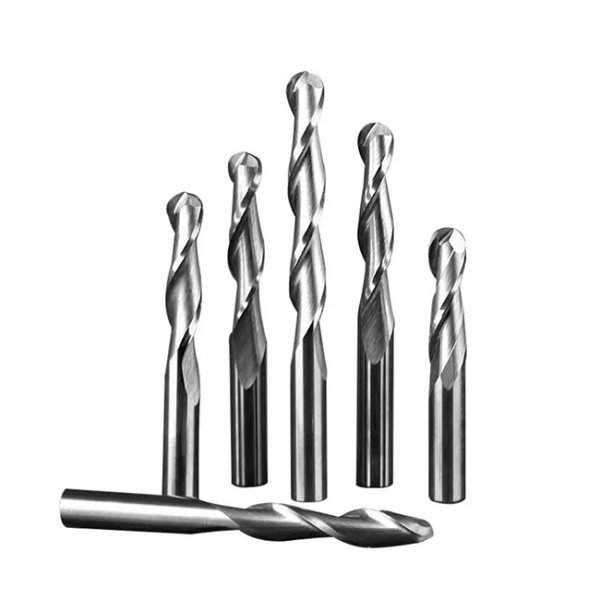 Hot 4/6/6.35mm Double-edge Spiral 2-edge Flat Bottom Milling Machine Tungsten Steel Milling Cutter