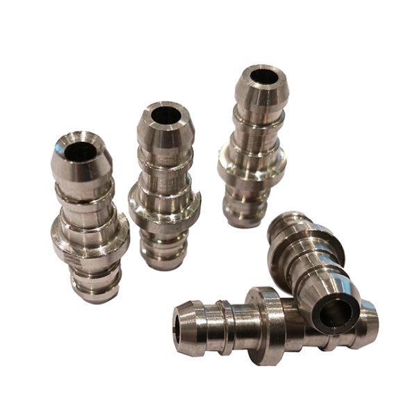 304 Stainless Steel Pneumatic Connection Pipe CNC Processing Male And Female Connection