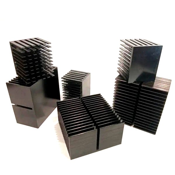 Aluminum High Quality Black Heat Sink Electronic Radiator Black Oxidation Heat Conductor Radiator IC Main Control