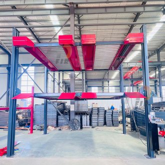 ELEVADOR DE ESTACIONAMIENTO DOBLE TRIPLE DE 4 COLUMNAS