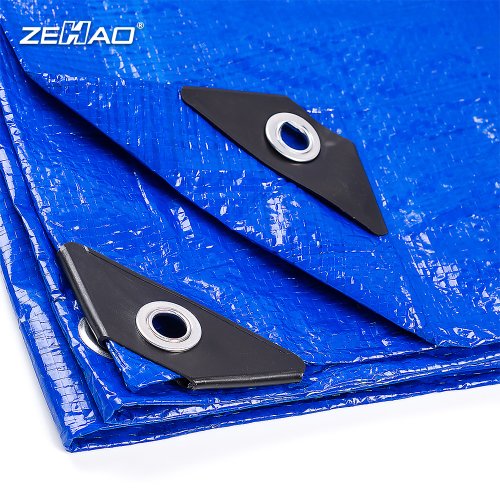75g Blue/Blue PE Tarpaulin With Black Strengthen Corner