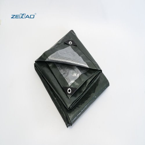140g Pure Green/Silver PE Tarpaulin
