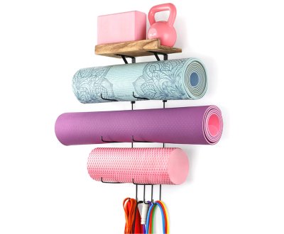 YG69 Wall mount Yoga Mats Organizer