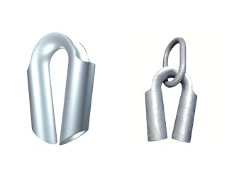 1/2” 304 Stainless Steel Rope Tube Thimble with Gusset