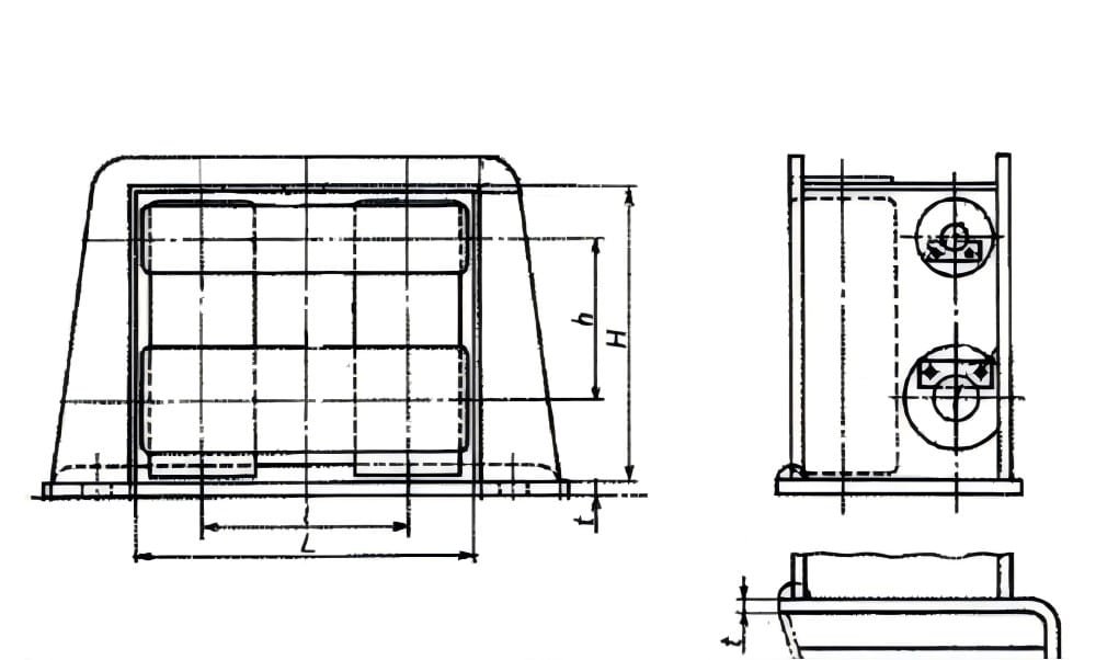 Drawings of JIS F 2026 Roller Fairlead Type A Drawings of JIS F 2026 Roller Fairlead Type A
