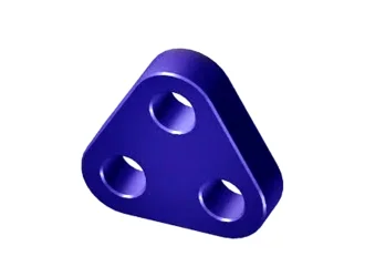 High Tensile Steel Three Hole Triangle Plate 