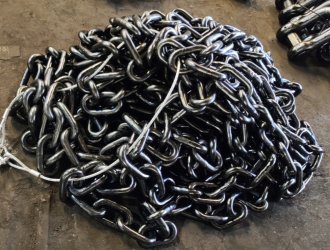 Studless Fishing Anchor Chain Black Tar Aquaculture-sinostar marine5