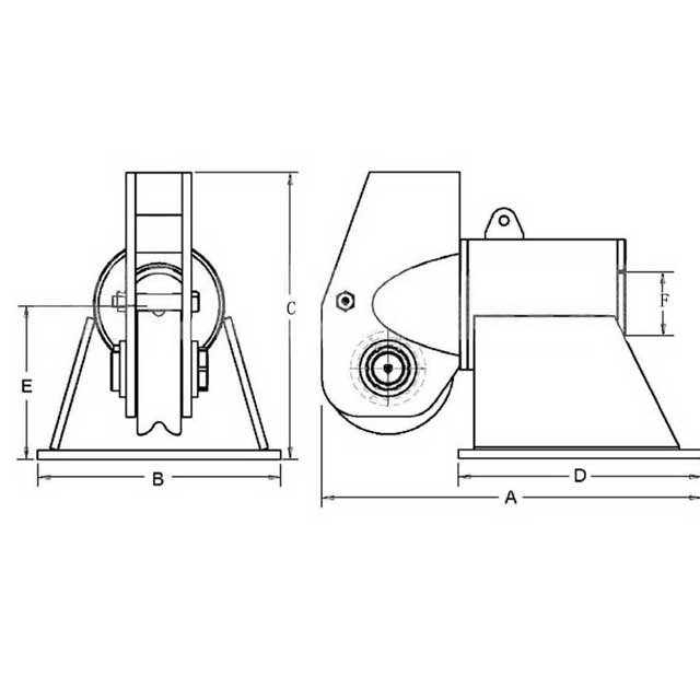 Drawings of A40 Swivel Head Anchor Fairlead Drawings of A40 Swivel Head Anchor Fairlead