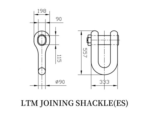 Drawings of LTM End Joining Shackle Drawings of LTM End Joining Shackle