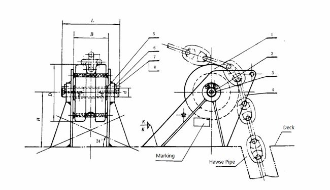 Drawings of Anchor Chain Wheel For Hawse Pipe Drawings of Anchor Chain Wheel For Hawse Pipe
