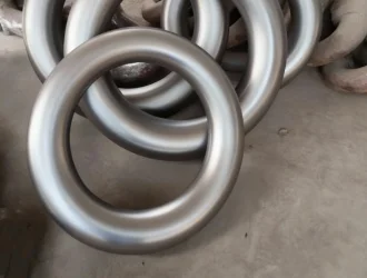 Forged marine mooring rings