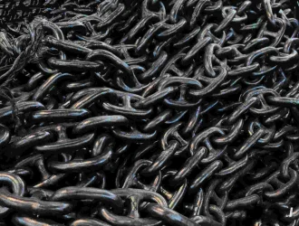 12.5 mm black-painted stud-link marine anchor chain