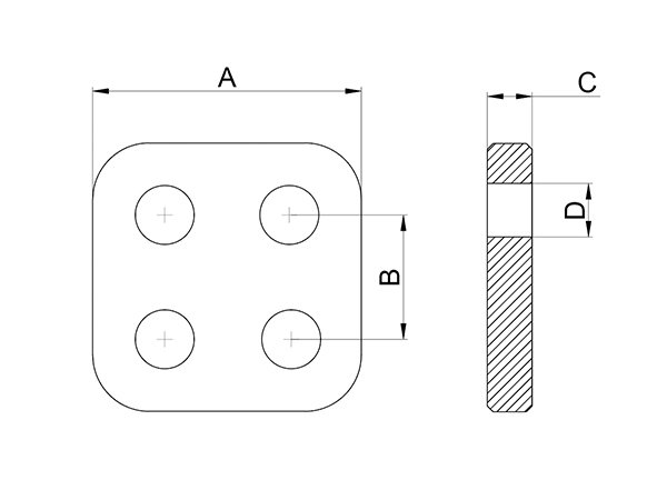Aquaculture Mooring Connection Plate Diagram